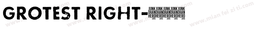 GROTEST RIGHT字体转换